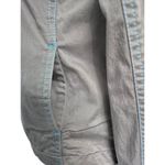 Nike Dry Fit Tan Golf Jacket Turquoise Blue Stitching Womens XL Photo 2