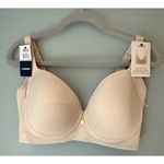 Leonisa Back Smoothing Bra with Soft Full Coverage Cups - Light Nude Size 40D Photo 1