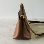 Michael Kors  Jet Set Travel Luggage Brown Leather Dome Crossbody Bag Photo 5