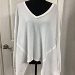 We The Free White Waffle Knit Top Photo 0