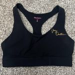Juicy Couture Black Racerback Sports Bra - Size Medium Photo 0