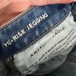 American Eagle Distressed Super Stretch Hi Rise Jegging Jeans Med Blue 6 Womens Photo 9