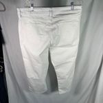 st. john's bay  White Capri Pants Women's‎ Size 16 Mid Rise Stretch Summer New Photo 2