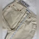 NWT DAZE STRAIGHT UP IN RAW CUT Jeans Color Bone/Cream/Neutral Size 27 Tan Photo 10