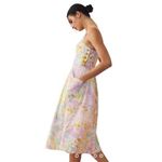 Anthropologie  Maeve Sweetheart Corset A-Line Floral Dress Sleeveless Size LP NEW Photo 2