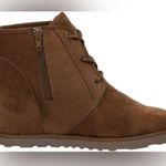 Aspen cushionaire inner wedge heel brown suede lace up boots Tan Size 8 Photo 2