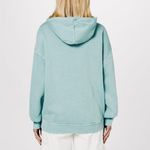Reebok Natural Dye Fleece Oversized Hoodie Seaside Grey Size S NWT Photo 1
