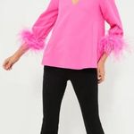 Tuckernuck Hot Pink Feather Easton Blouse size M Size M Photo 0
