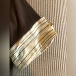 New York And Company  women’s V-neck mock 2 in 1 V-neck brown cable collar in M Photo 7