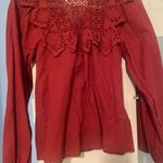 Miss Selfridge Eyelet Ruffle Top Photo 5