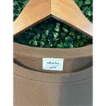 Wilfred Free  Khaki Green Ribbed Long Sleeve Crop Top Sz Small Photo 1