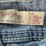 Faded Glory  Denim Cuffed Jean Shorts Womens 20W Light Wash Faded Distressed Y2K Photo 5