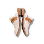 Kork-Ease  Leather Mable Mules Women’s Size 7 Tan‎ White Slip On Casual Photo 2