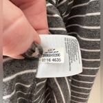 American Eagle  Soft & Sexy V-Neck Long Sleeve Tee Grey White Stripes Size Small Photo 6