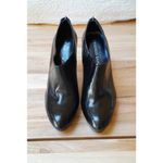 Franco Sarto Orchid Low Cut Zip Up Leather Platform Booties Black Size 8.5 Photo 2