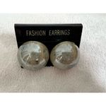 Reflective Round Fashion Earrings / Costume Jewelry Gray Photo 2
