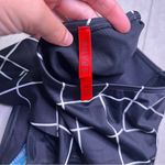 Spanx Black White Geometric Flirty Skirted Swim Bottom Modest SZ 14 NWT Ruffled Photo 7