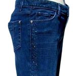 Cache Denim Rhinestone Embellished Jean Pant New Crop Straight Stretch NWT $98 Photo 0