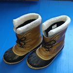 Sorel  Tan Black Waterproof Insulated Winter Snow Boots SIZE 5 Photo 0