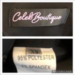 Celeb Boutique Kiera Limited Edition Tuxedo Jumpsuit deep V front Black size XS Photo 11