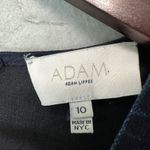 Adam Lippes ADAM by Adam Lippes Denim Dress 10 Made in NYC Deep V Sleeveless Fit Flare Chic Photo 4