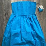 A New Day  Strapless A-Line Fitted Bodice Blue Midi Sun Dress Size Small NWT‎ Photo 2
