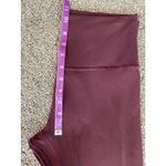 Lululemon  High Rise Burgundy Leggings – Size S Photo 6