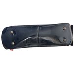 JR Julius Resnick Florida Black Patent Tortoise Lucite Handle Satchel Purse Bag Photo 2