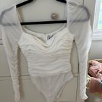 Princess Polly  White Bodysuit Mesh Photo 0