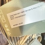 H&M  black and white striped textured wrap dress knee-length size small NWT Photo 8