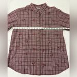 Classic Elements Plum Purple Gingham Embroidered Cottage Educator Top Size Large Photo 7