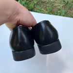 Easy Spirit  | Black Square Toe Flower Slip One Shoe Loafer Leather Womens 8.5 Photo 5