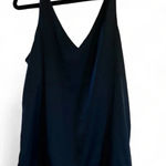Soma  black adjustable strap camisole v-neck tank top w/stretchy back panel small Photo 0