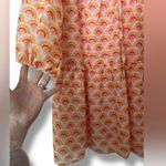J. Marie Summer Tiered Mini Dress Orange Photo 2