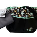 NEW Baby Boom Monkey Print DIAPER BAG TOTE Purse 16x12 + Baby Changing Pad Black Photo 9