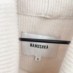 Nanushka Monday Turtleneck Sweater Slouchy Oversized Merino Angora Beige S Photo 5