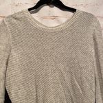 Madewell back zip hi low pullover sweater M grey Photo 1