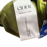 Cider  Olive Green Velvet Tie Shoulder Maxi Dress Photo 1