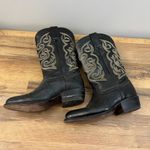 African Brand Leather Ornate Design Cowboy Boots Black Vintage 90s Women’s Size 6 Photo 6