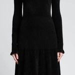 Proenza Schouler White Label Chenille Turtleneck dress‎ in black NWT Size XS Photo 0
