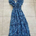 Love The Label Like New Layered Tiered Maxi Dress Sz XS Blue Photo 4