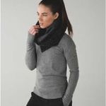 Lululemon  Vinyasa Scarf *Fleece Simply Lace Play Dark Slate Black / Dark Slate Photo 2