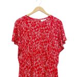 & Other Stories & Other Stories Batwing Sleeve Ruffle Mini Dress Red & White Floral US Size 12 Photo 10