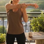 Lululemon  Cool Racerback Tank Top Tan Nude Size 10 Nulu Photo 0