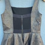 Alice + Olivia  Dahlia Square Neck Peplum Dress Shine Size 4 Photo 4