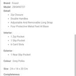 Fossil NEW  Sydney Satchel Polka Dot Bag Photo 12