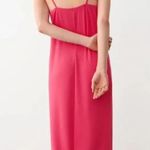 ZARA  Ruched Slip Fuchsia Dress Photo 7