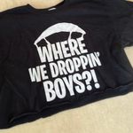 Fortnite Cropped Graphic Tee Black Size M Photo 1