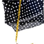 Caroline Constas silk black polka dot ruffles Flounce Skirt EUC Photo 7