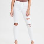 American Eagle Outfitters High Waisted Jeans White Size 8 Photo 0